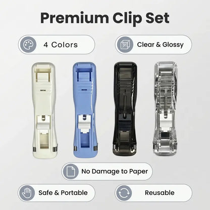📎 Portable Reusable Paper Clip Dispenser Set