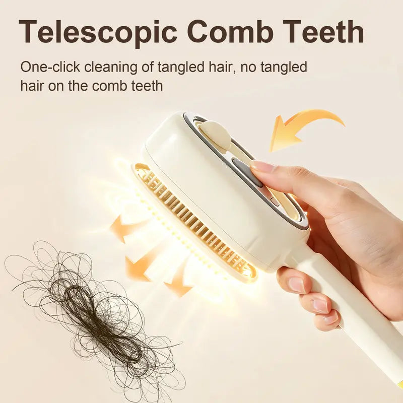 Cloudmades Electric Spray Air Cushion Massage Comb – Self-Cleaning Anti-Tangle Essential Oil Mist Hair Care Comb