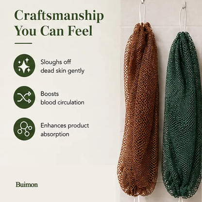 Summervibes African Exfoliating Net Bath Sponge for Deep Cleansing & Body Exfoliation