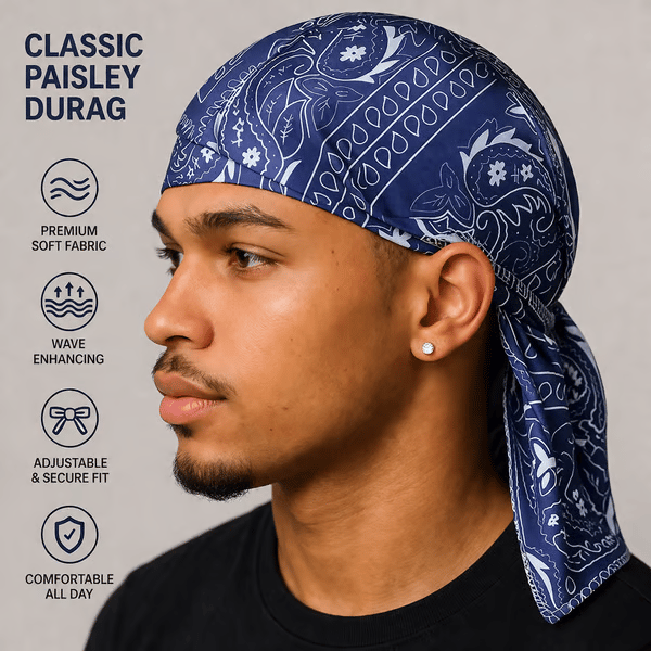 BUY 1 FREE 1 🏝️Paisley Cooling Headscarf Cap