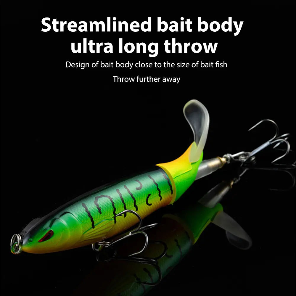 5/10pcs Artificial Fishing Lure, 13g Simulation Fishing Lure with Hook, Fishing Accessories for Outdoor Fishing Equipment, 10cm Whopper Plopper, Swimbaits, Fishing Lure Bait