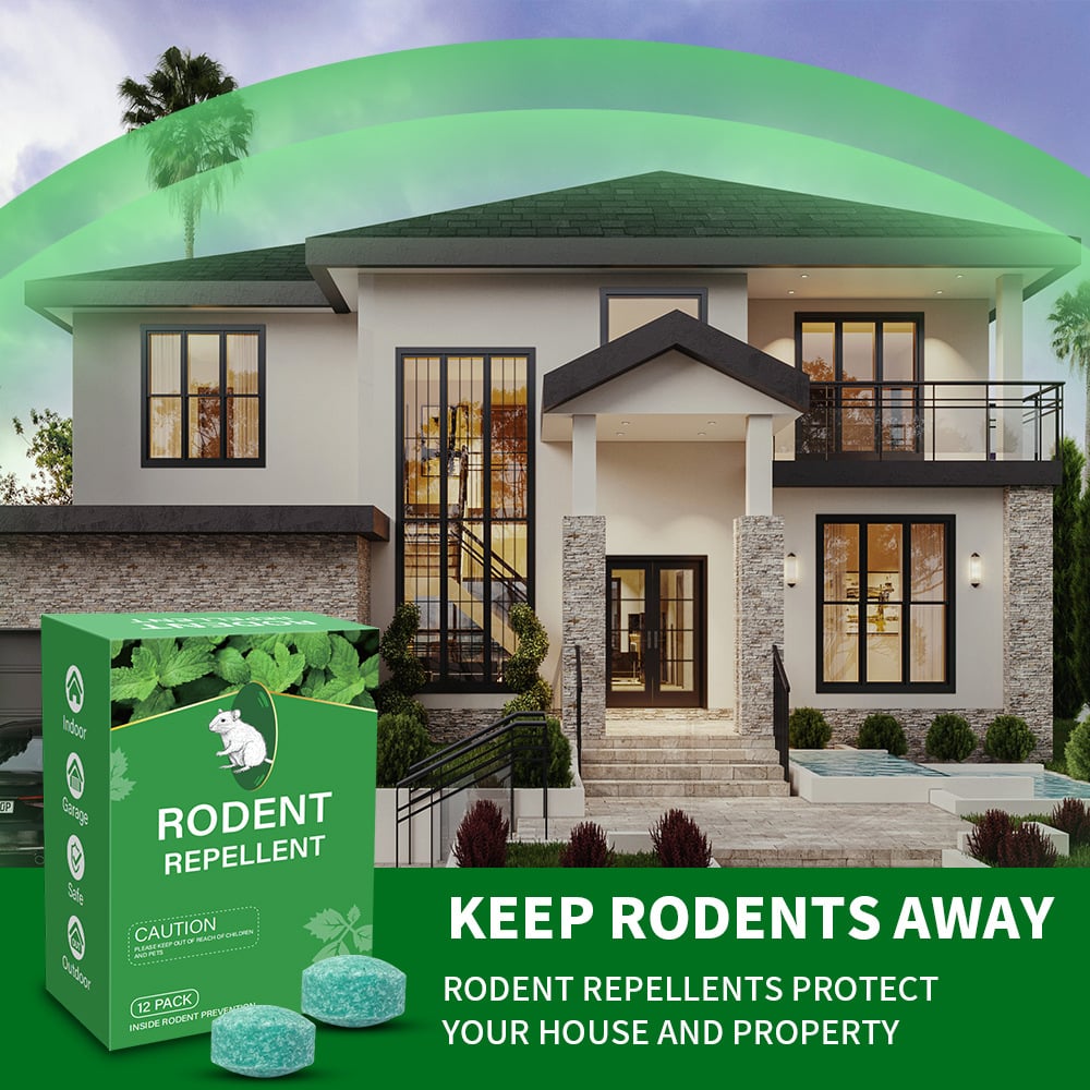 🚫🐀Tired of Mice Invading? 12-Pack Natural Repellent Balls!