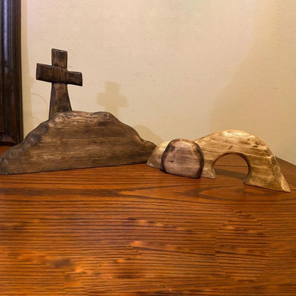 💕Spring Easter Hot Sale 49%OFF-Handmade Empty Tomb Easter Scene And Cross