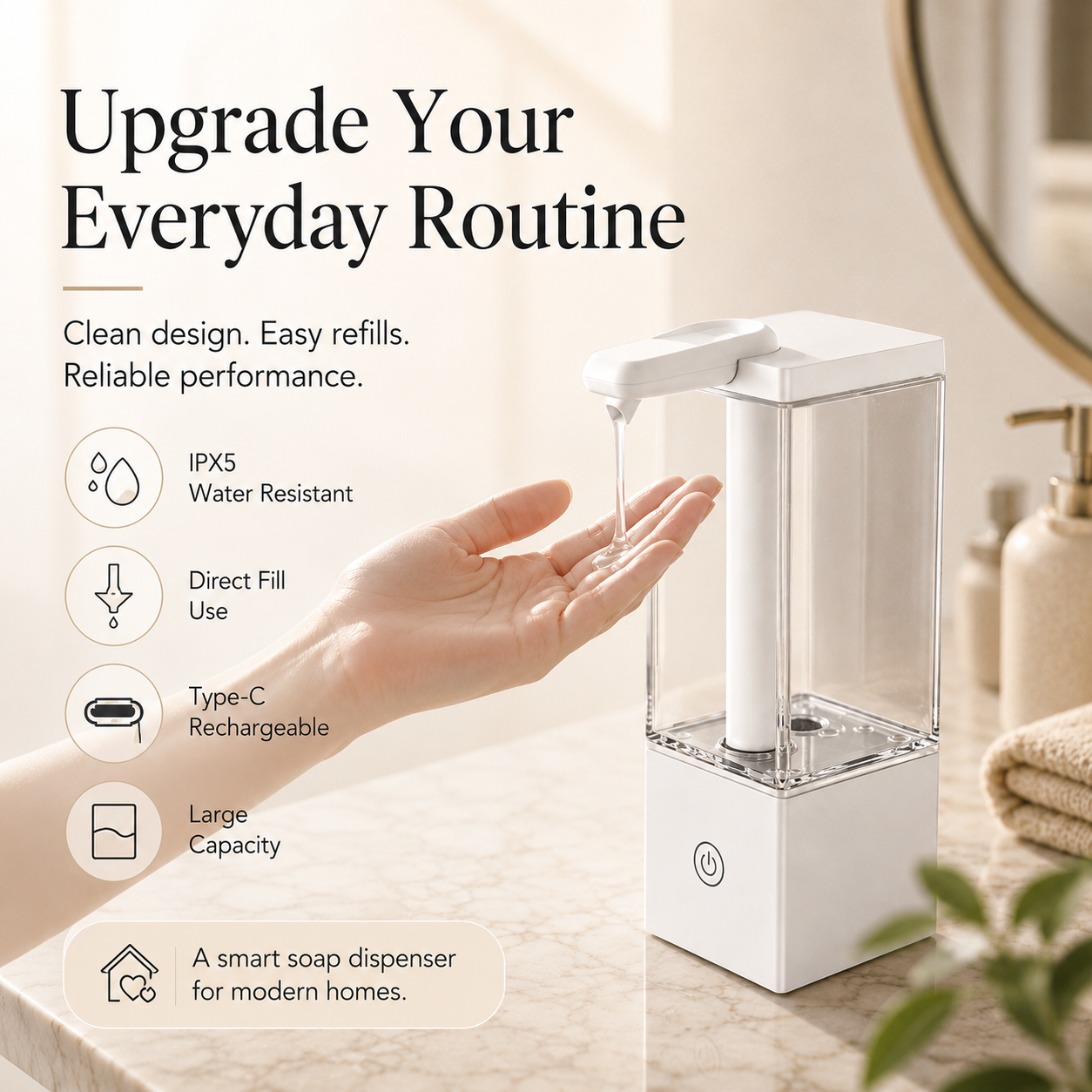 ✨Automatic Soap Dispenser✨Touch-Free. Clean Smarter.