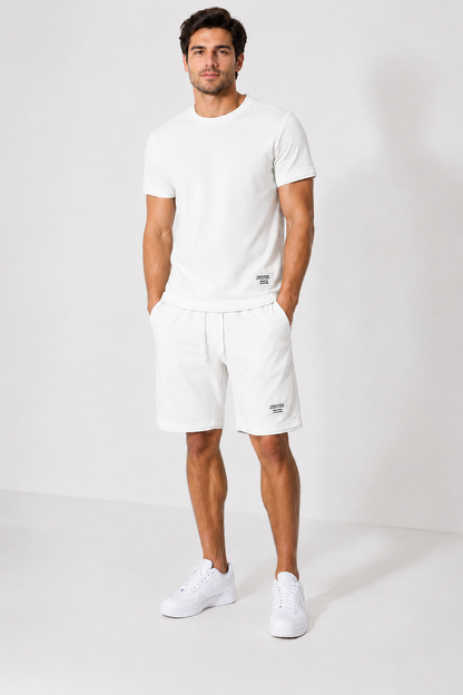 🌊 Men's Faux-Layering Summer Short Set