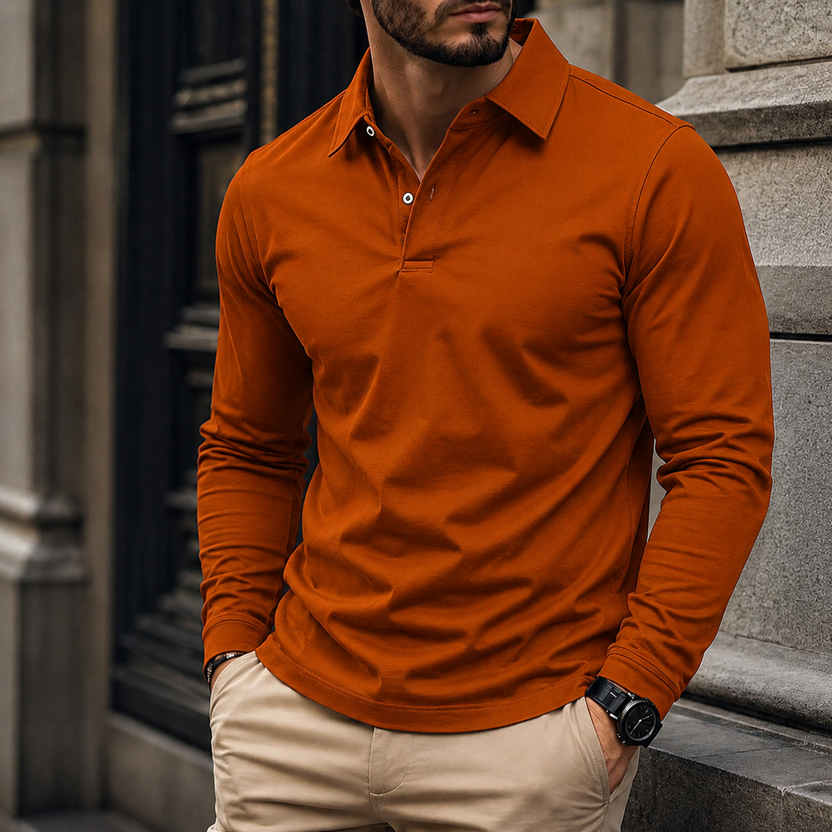 🪐 Men's Slim-Fit Summer Polo Shirt