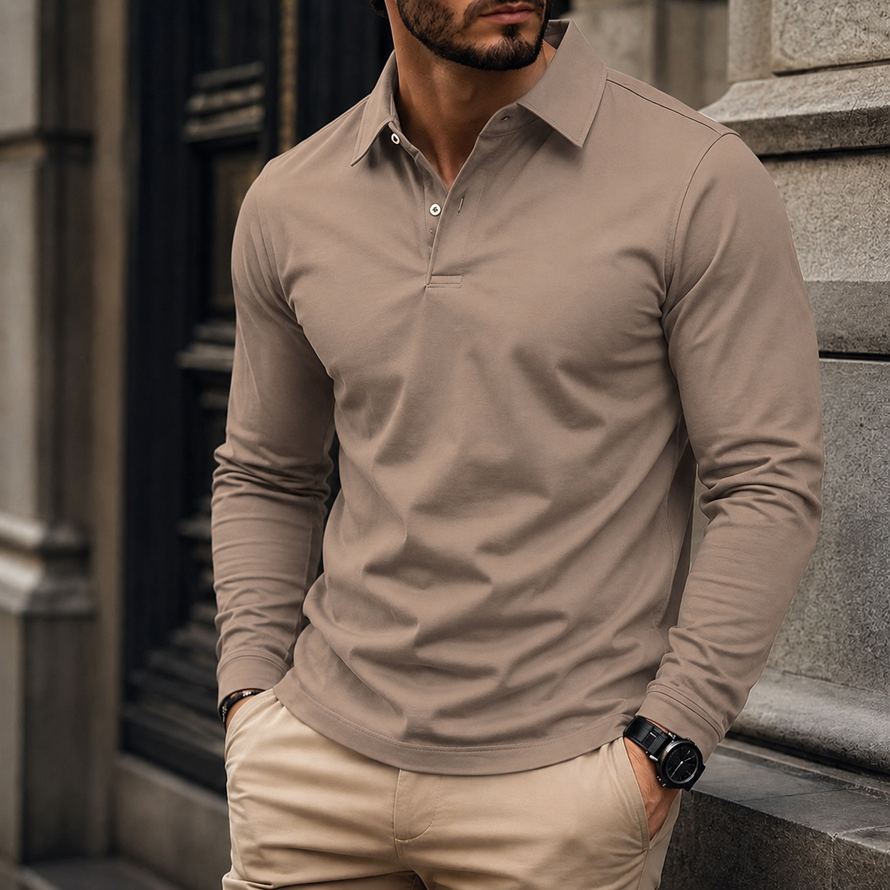 🪐 Men's Slim-Fit Summer Polo Shirt