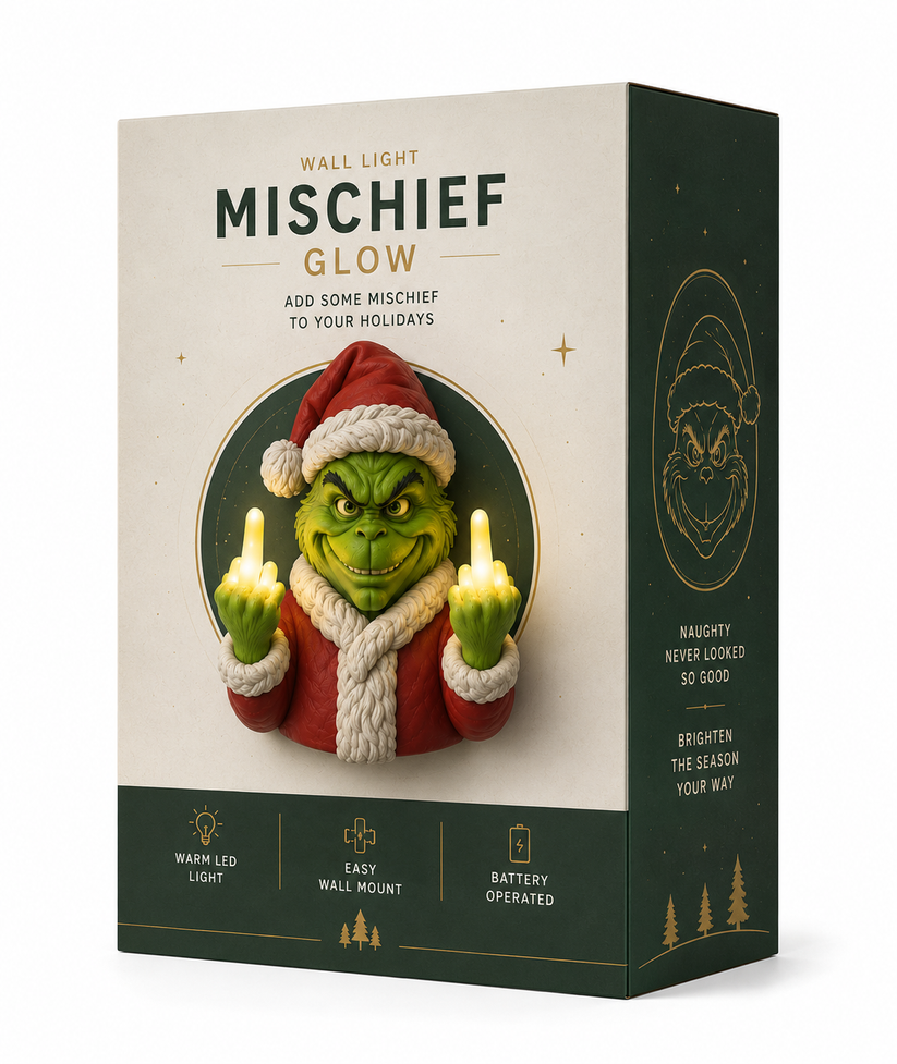😍Funny Christmas Grinch Wall Lamp