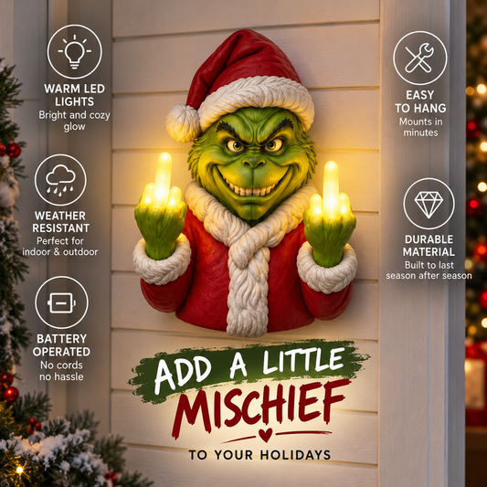 😍Funny Christmas Grinch Wall Lamp