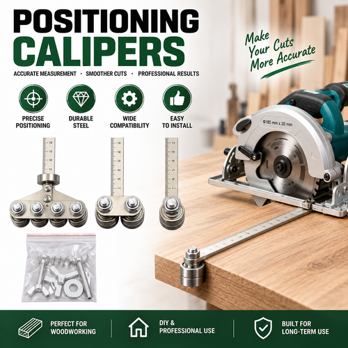 📏 Straight-Edge Double Axis 60cm Positioning Calipers – Precision Measuring Tool for Woodworking