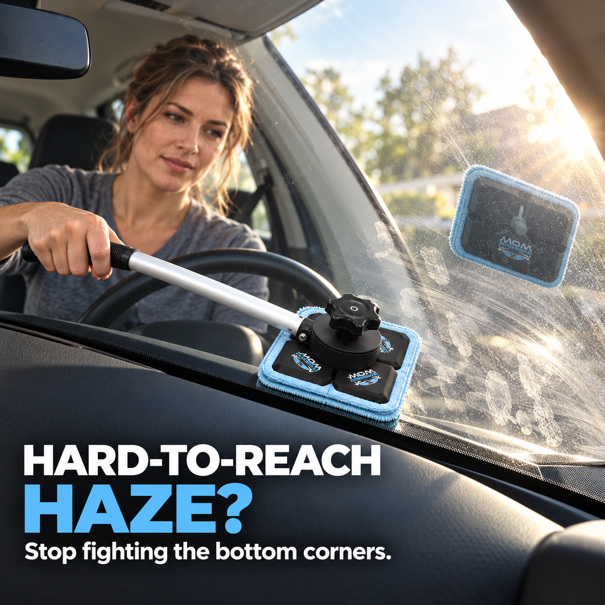 🚗 Dual Magnetic Windshield Cleaner – Clean Both Sides at Once | Auto Glass Cleaning Kit