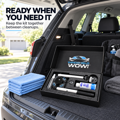 🚗 Dual Magnetic Windshield Cleaner – Clean Both Sides at Once | Auto Glass Cleaning Kit