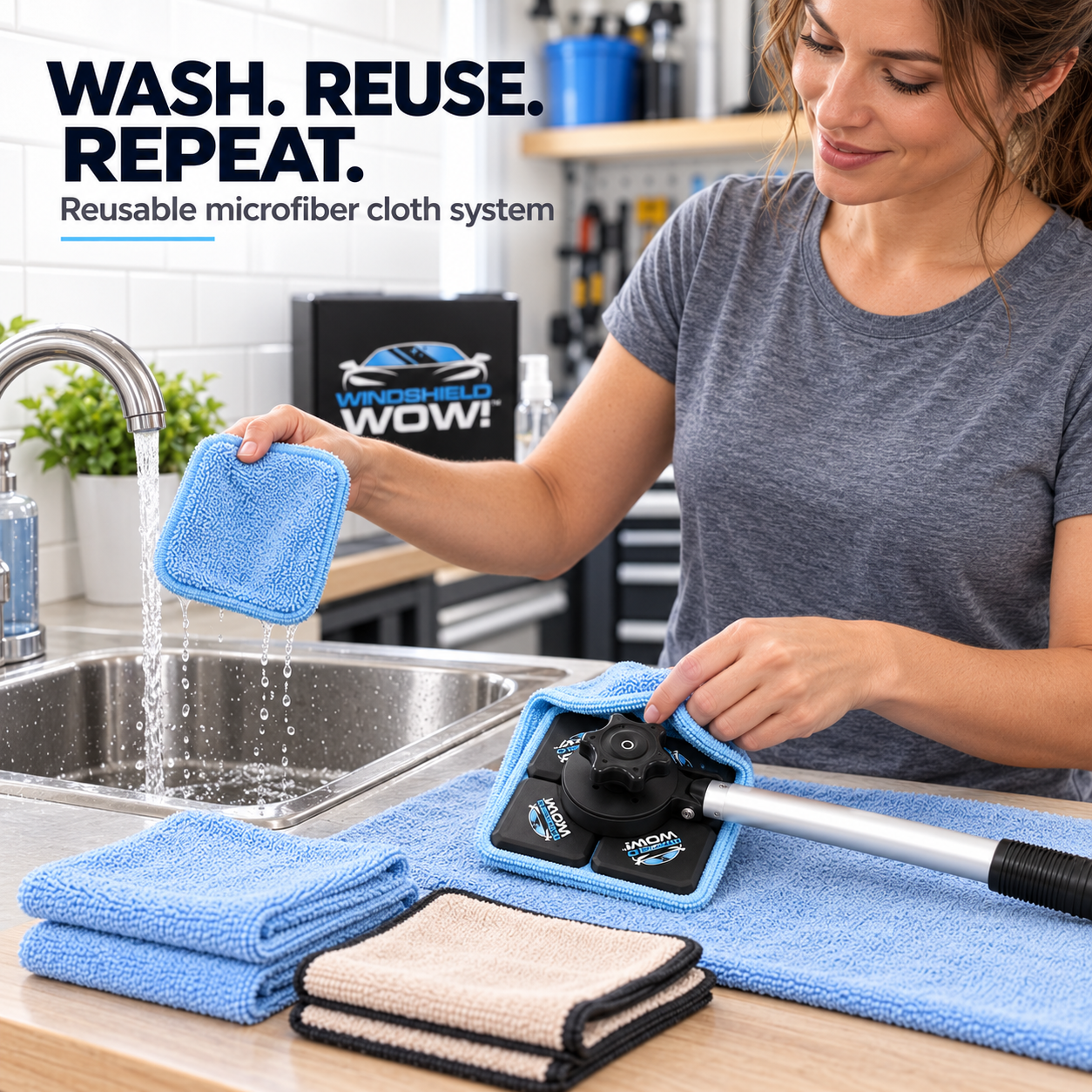 🚗 Dual Magnetic Windshield Cleaner – Clean Both Sides at Once | Auto Glass Cleaning Kit