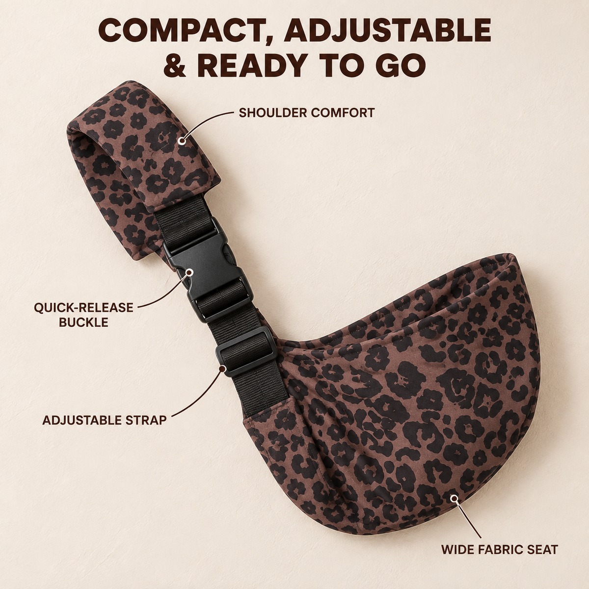 👶 “Carry Me” Toddler Hip Carrier – Quick & Compact Assisted Carry for Tired Little Legs