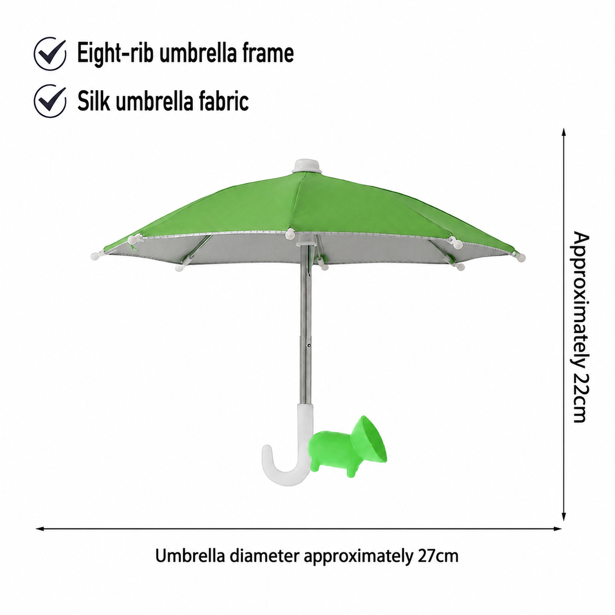 Protection Phone Umbrella – Universal Adjustable Sun Shade Phone Stand with Suction Cup Mount