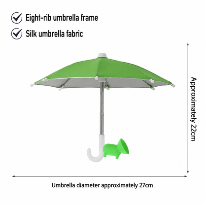 Protection Phone Umbrella – Universal Adjustable Sun Shade Phone Stand with Suction Cup Mount