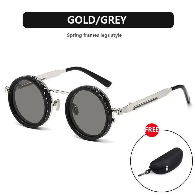 🕶️ Retro Punk Polarized Sunglasses | Adjustable Dimming UV400 Shades for Outdoor & Fishing
