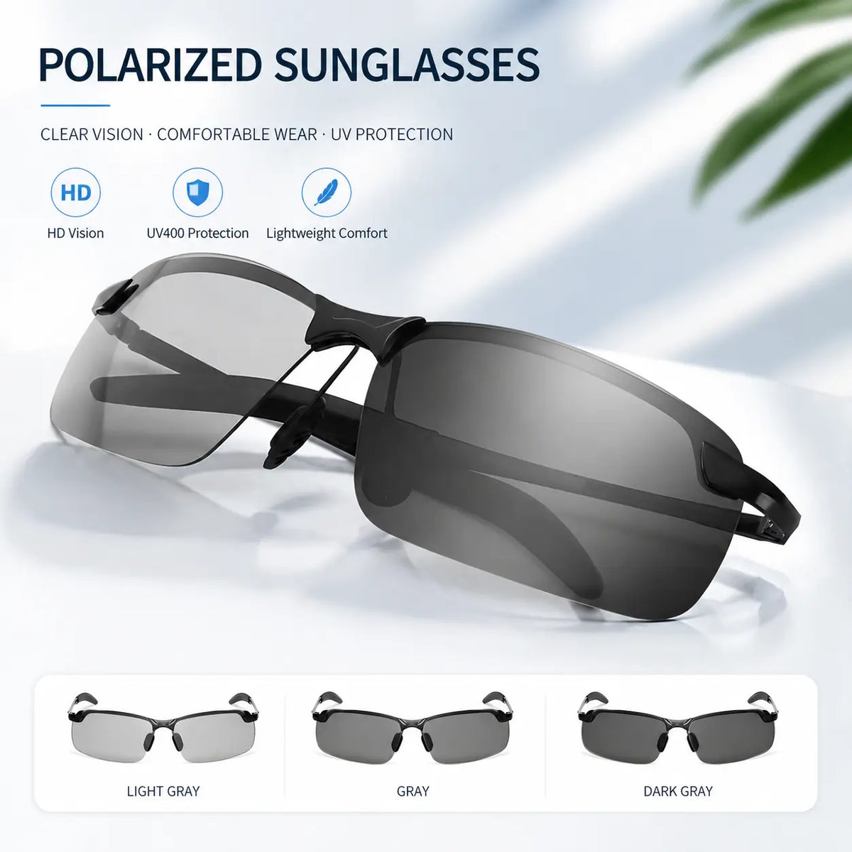 👓Summervibes Fashion Sunglasses,   Unisex Polarized UV400 Anti Blue Light Sun Glasses for Outdoor Use