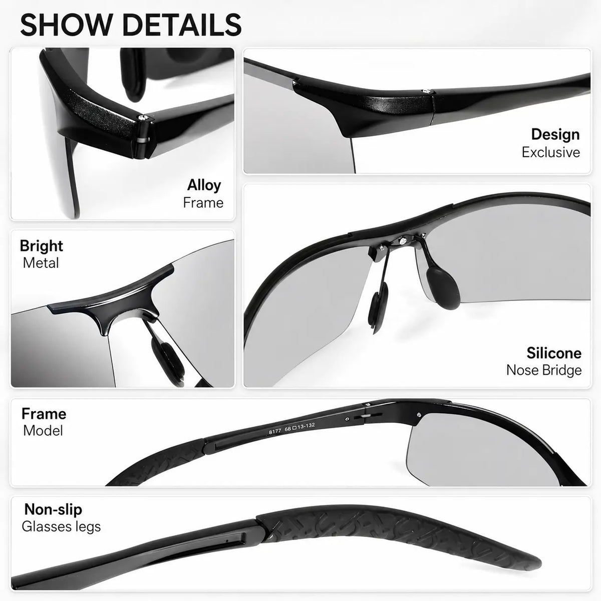 👓Summervibes Fashion Sunglasses,   Unisex Polarized UV400 Anti Blue Light Sun Glasses for Outdoor Use
