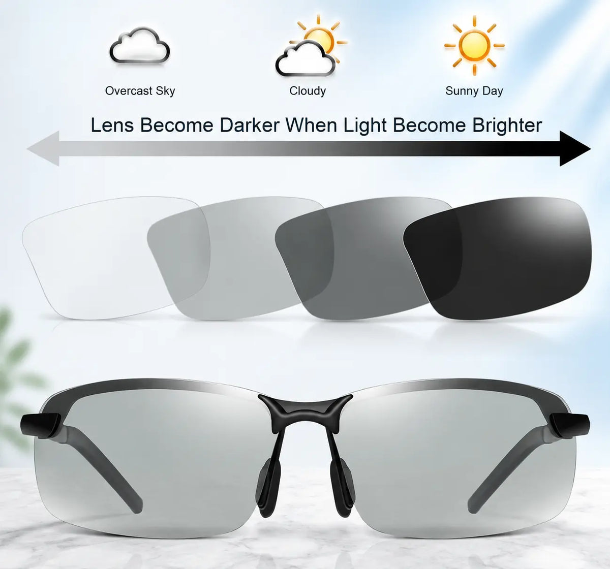 👓Summervibes Fashion Sunglasses,   Unisex Polarized UV400 Anti Blue Light Sun Glasses for Outdoor Use