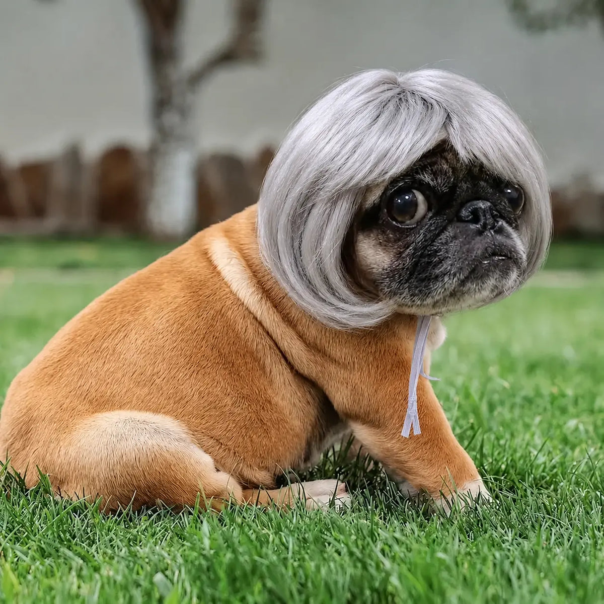 🐶🐱 Funny Pet Costume Wig Headband, for Small Dogs & Cats, Perfect Holiday Photo Props Pet Gift