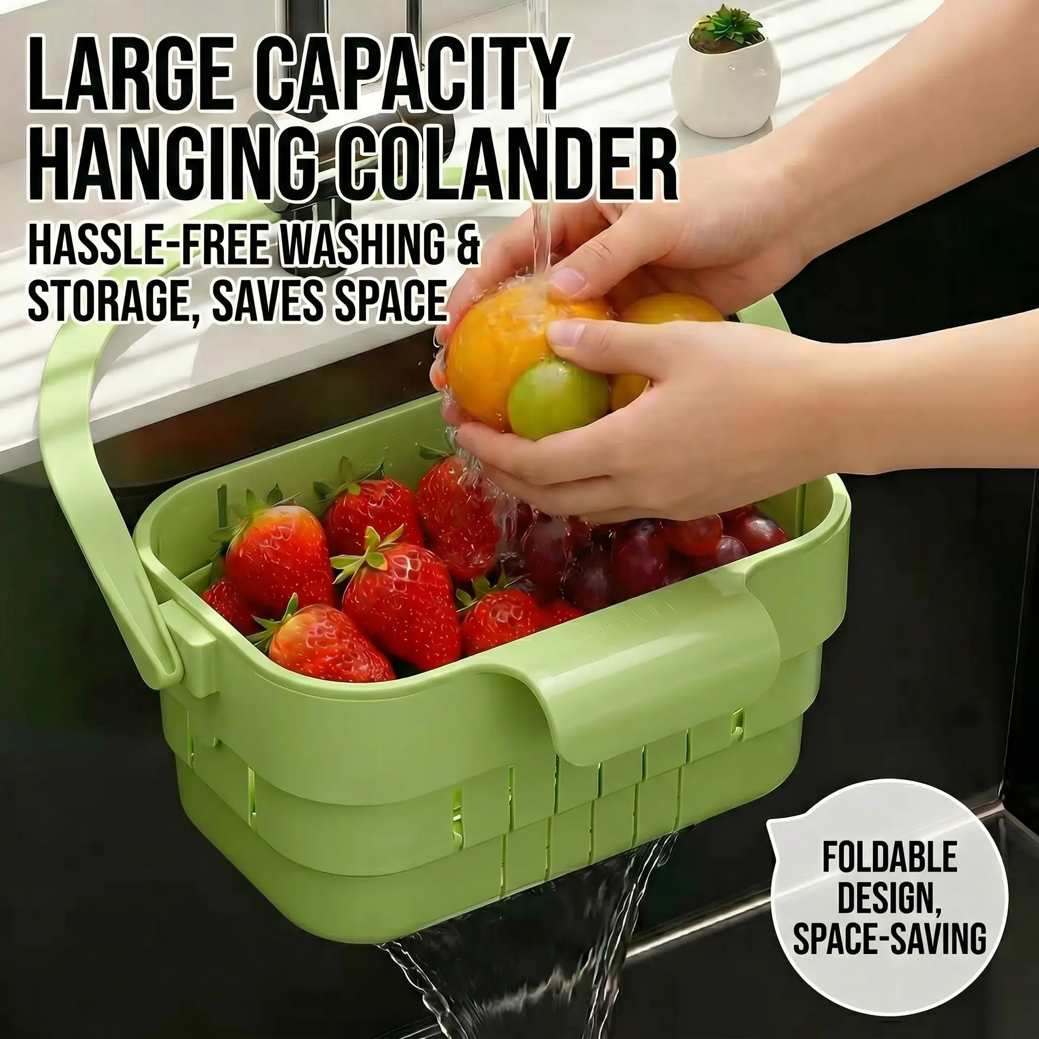 🧺Foldable Hanging Sink Drain Basket