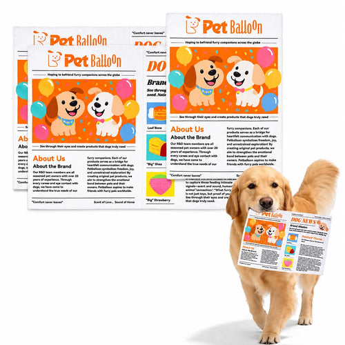 🐶 Crinkle Newspaper Dog Chew Toy, Washable Safe Teeth Cleaning Toy