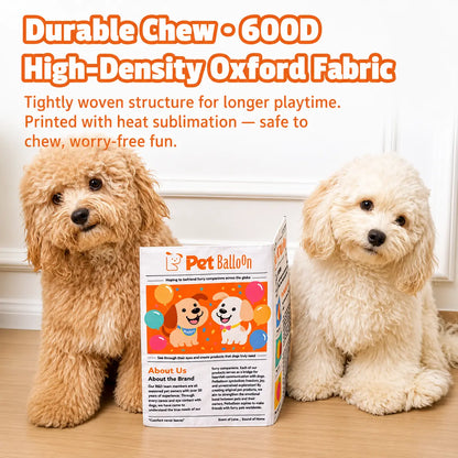 🐶 Crinkle Newspaper Dog Chew Toy, Washable Safe Teeth Cleaning Toy