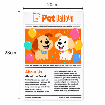 🐶 Crinkle Newspaper Dog Chew Toy, Washable Safe Teeth Cleaning Toy