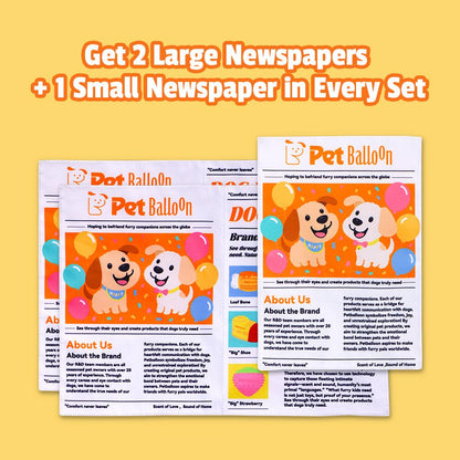 🐶 Crinkle Newspaper Dog Chew Toy, Washable Safe Teeth Cleaning Toy