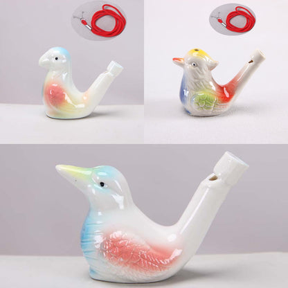 Ceramic Water Bird Whistles – Colorful Handcrafted Bird Call Toys for Kids & Adults (3PCS Set)
