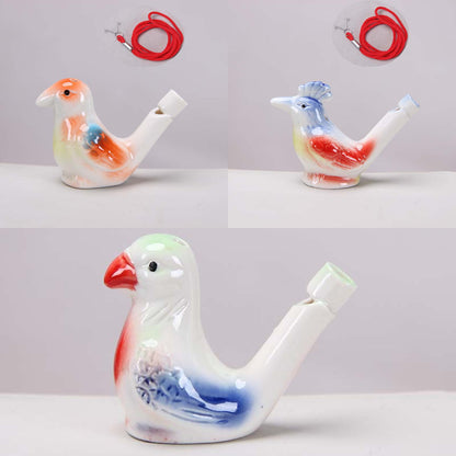 Ceramic Water Bird Whistles – Colorful Handcrafted Bird Call Toys for Kids & Adults (3PCS Set)