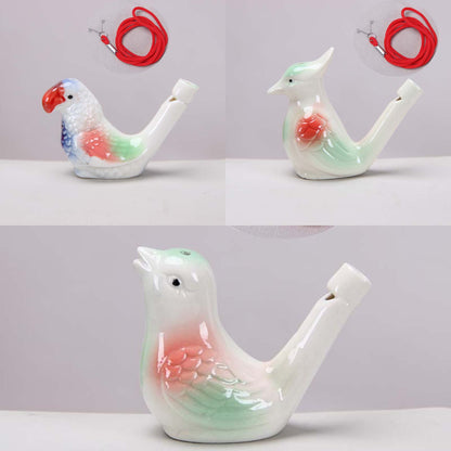 Ceramic Water Bird Whistles – Colorful Handcrafted Bird Call Toys for Kids & Adults (3PCS Set)
