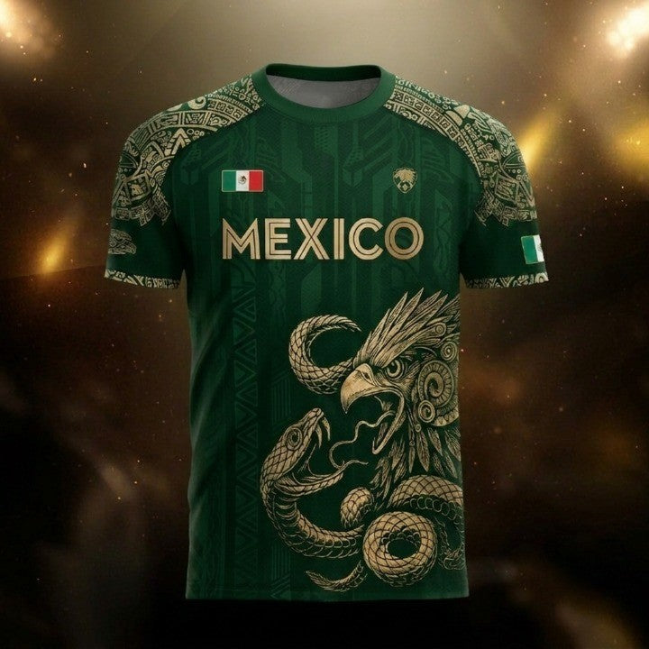 🦅 2026 Mexico Burgundy Sports T-Shirt