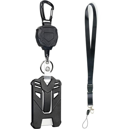 🔐 Heavy Duty Retractable Badge Holder & Tactical ID Clip Set