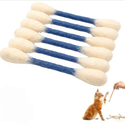 🐱 Catnip Cotton Swab Cat Toy – Extra Large Fun for Endless Play