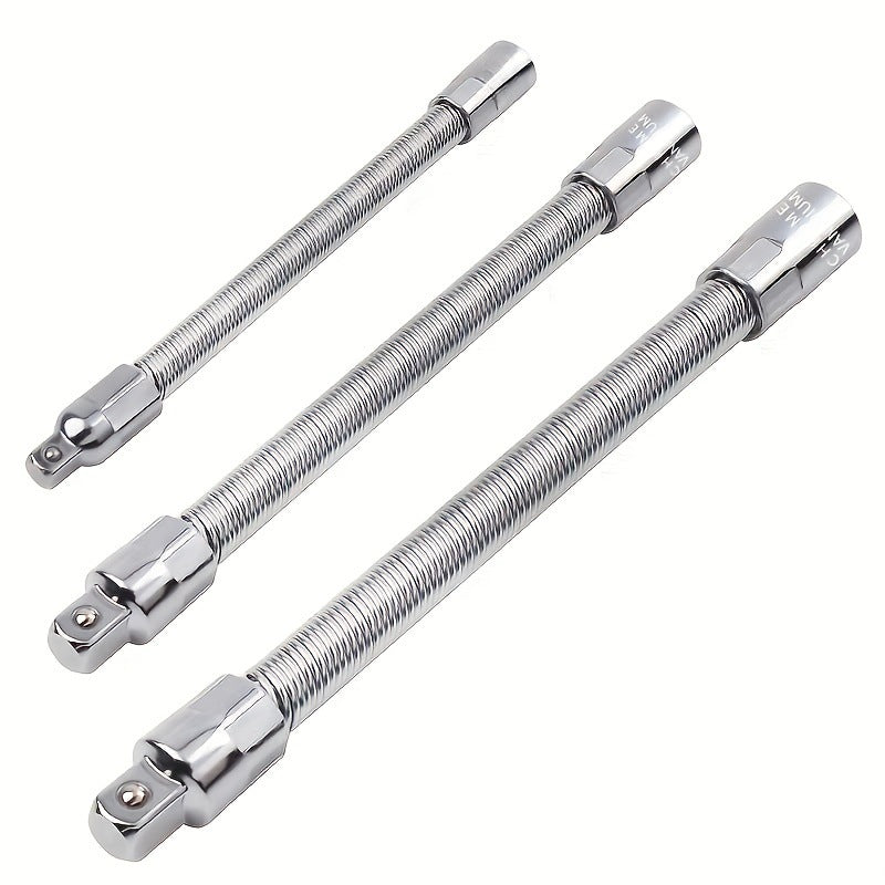 1/2 Inch 35cm Flexible Socket Ratchet Wrench Extension Set – Bendable Shaft Connecting Rod for Automotive Repair, Home Maintenance & Tight-Space Applications