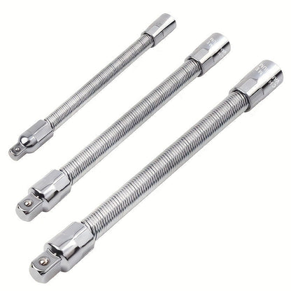 1/2 Inch 35cm Flexible Socket Ratchet Wrench Extension Set – Bendable Shaft Connecting Rod for Automotive Repair, Home Maintenance & Tight-Space Applications
