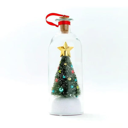 🎄 Recordable Christmas Tree Message in a Bottle – Personalized Holiday Keepsake Gift