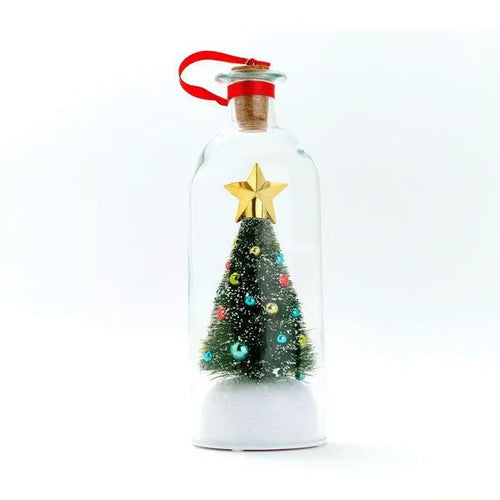 🎄 Recordable Christmas Tree Message in a Bottle – Personalized Holiday Keepsake Gift