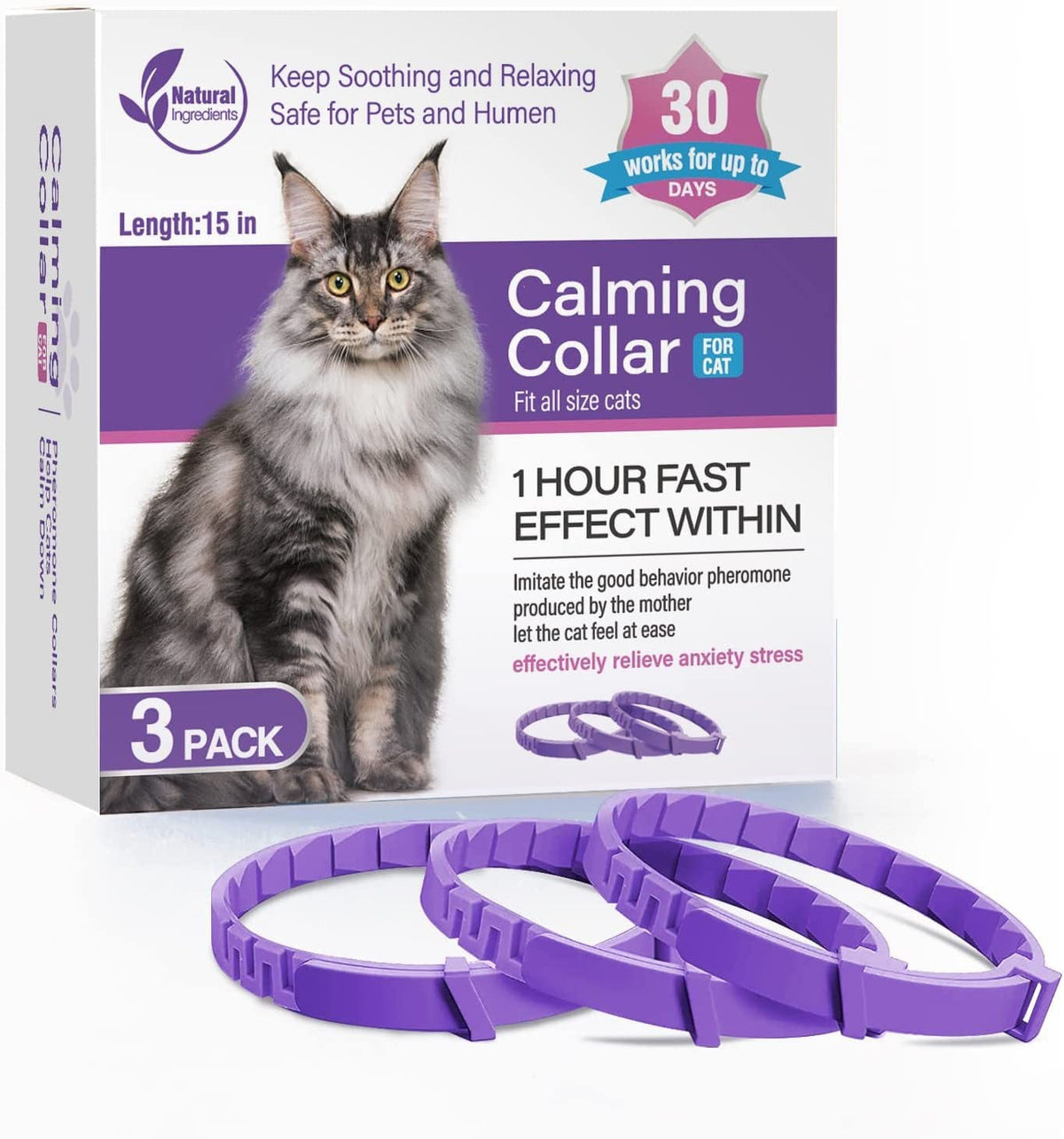 Adjustable Fresh-Scent Dog Collar Set (3 PCS) – Lightweight & Comfortable for Large Dogs
