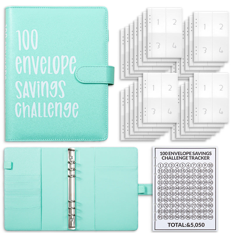 100 Envelopes Money Saving Challenge Binder – Save $5,050 in 100 Days!