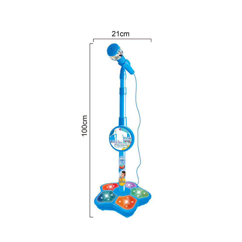 Kids Karaoke Microphone Toy with Colorful LED Lights