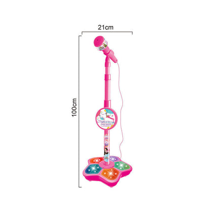 Kids Karaoke Microphone Toy with Colorful LED Lights