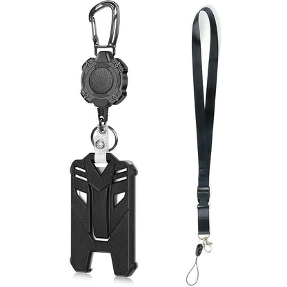 🔐 Heavy Duty Retractable Badge Holder & Tactical ID Clip Set
