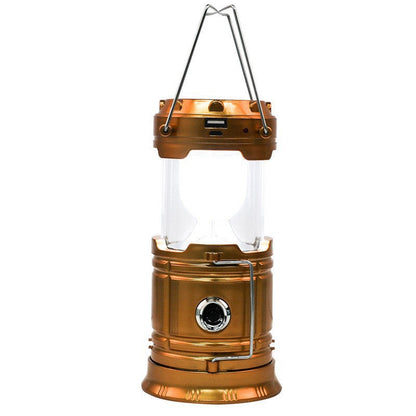 Solar Rechargeable Camping Lantern – LED Emergency Light with Magnetic Base & Hanging Hook 🔦