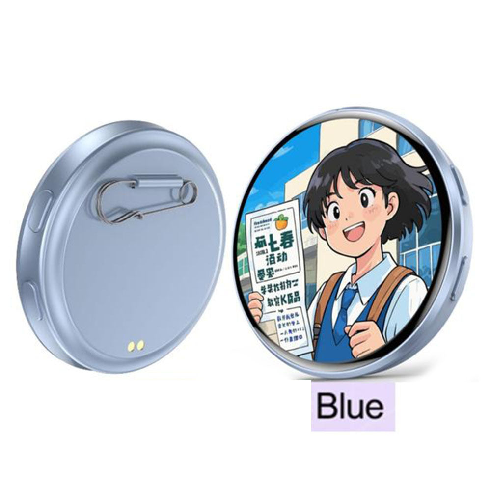 ✨ Electronic Anime Pin with HD Touchscreen – Interactive Digital Photo Display Kawaii Badge