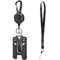 🔐 Heavy Duty Retractable Badge Holder & Tactical ID Clip Set