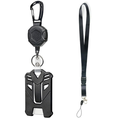 🔐 Heavy Duty Retractable Badge Holder & Tactical ID Clip Set