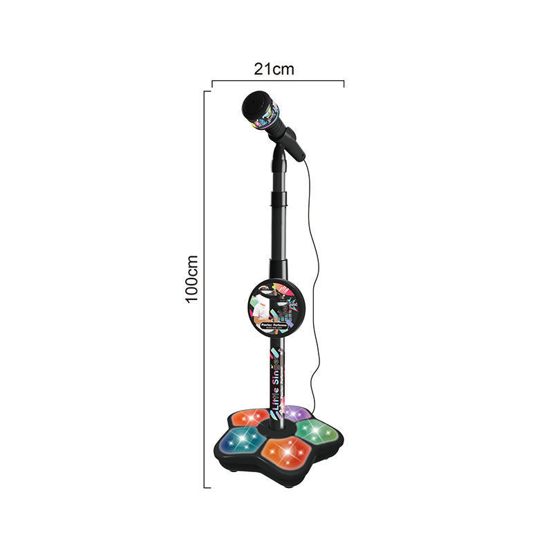 Kids Karaoke Microphone Toy with Colorful LED Lights
